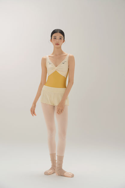 Ballet Leotard | Lily of the Valley Embroidered Twist