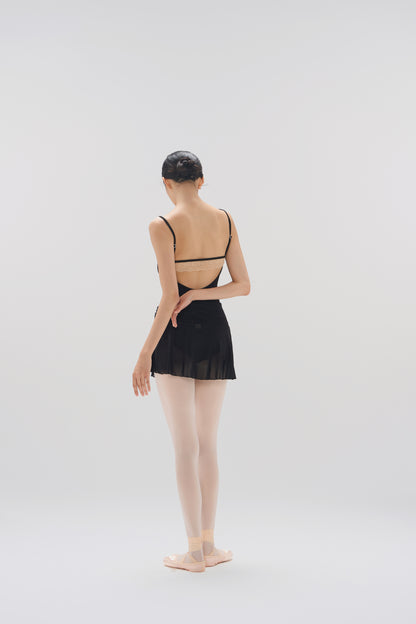 Ballet Leotard | Lace Paneled Neck & Back with Adjustable Straps