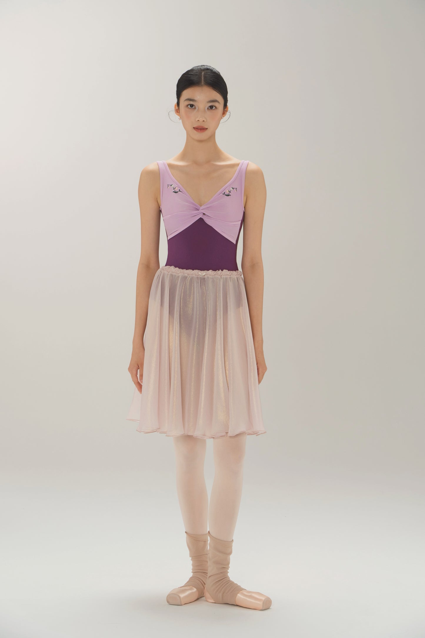 Ballet Leotard | Lily of the Valley Embroidered Twist