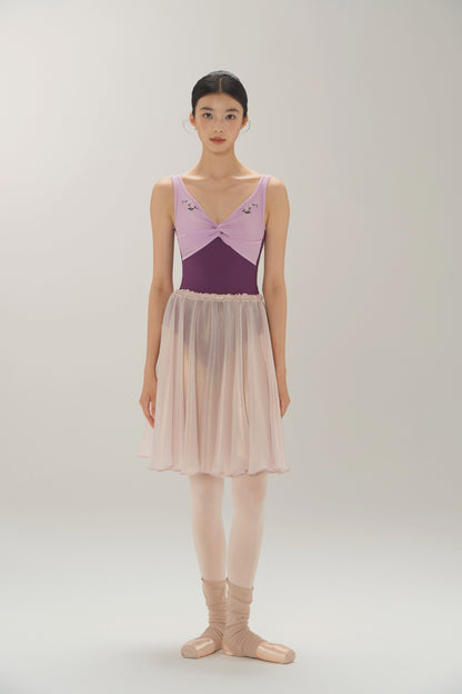 Ballet Leotard | Lily of the Valley Embroidered Twist