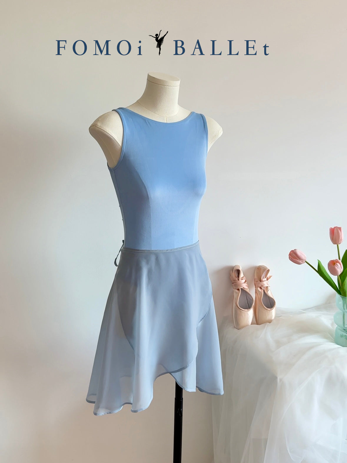 2024s/s 成人 Ballet Leotard｜Classic Velvet Style With Soft Yellow & Blue