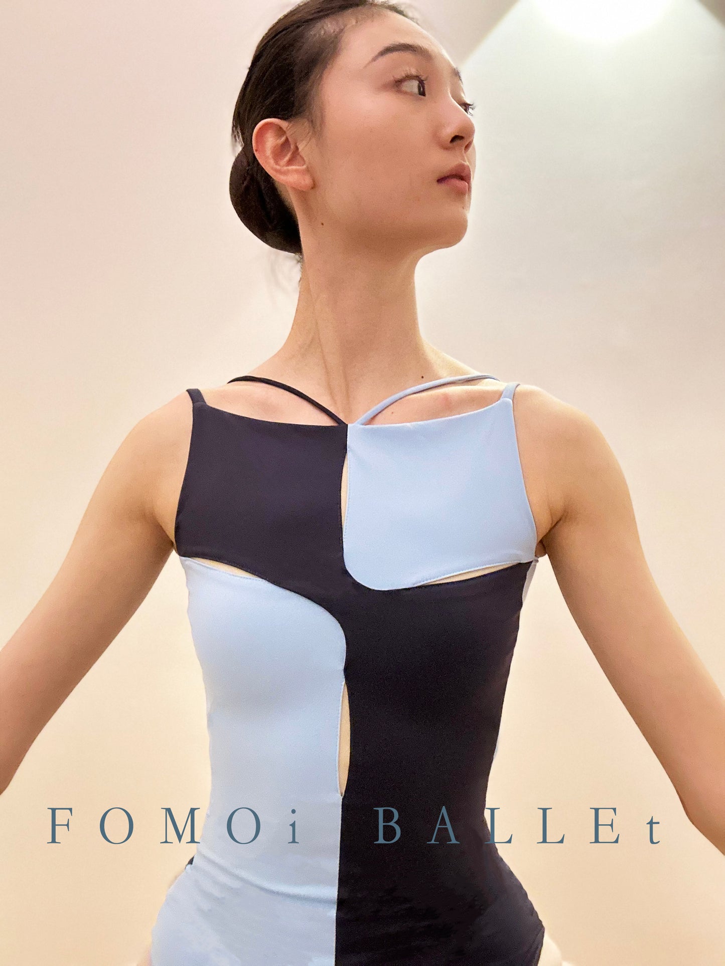 Ballet Leotard | Blush V-Neck Racerback with Pinch Design