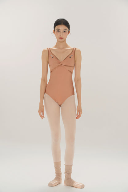 Ballet Leotard | Lily of the Valley Embroidered Twist