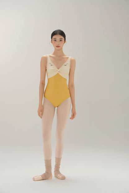 Ballet Leotard | Lily of the Valley Embroidered Twist
