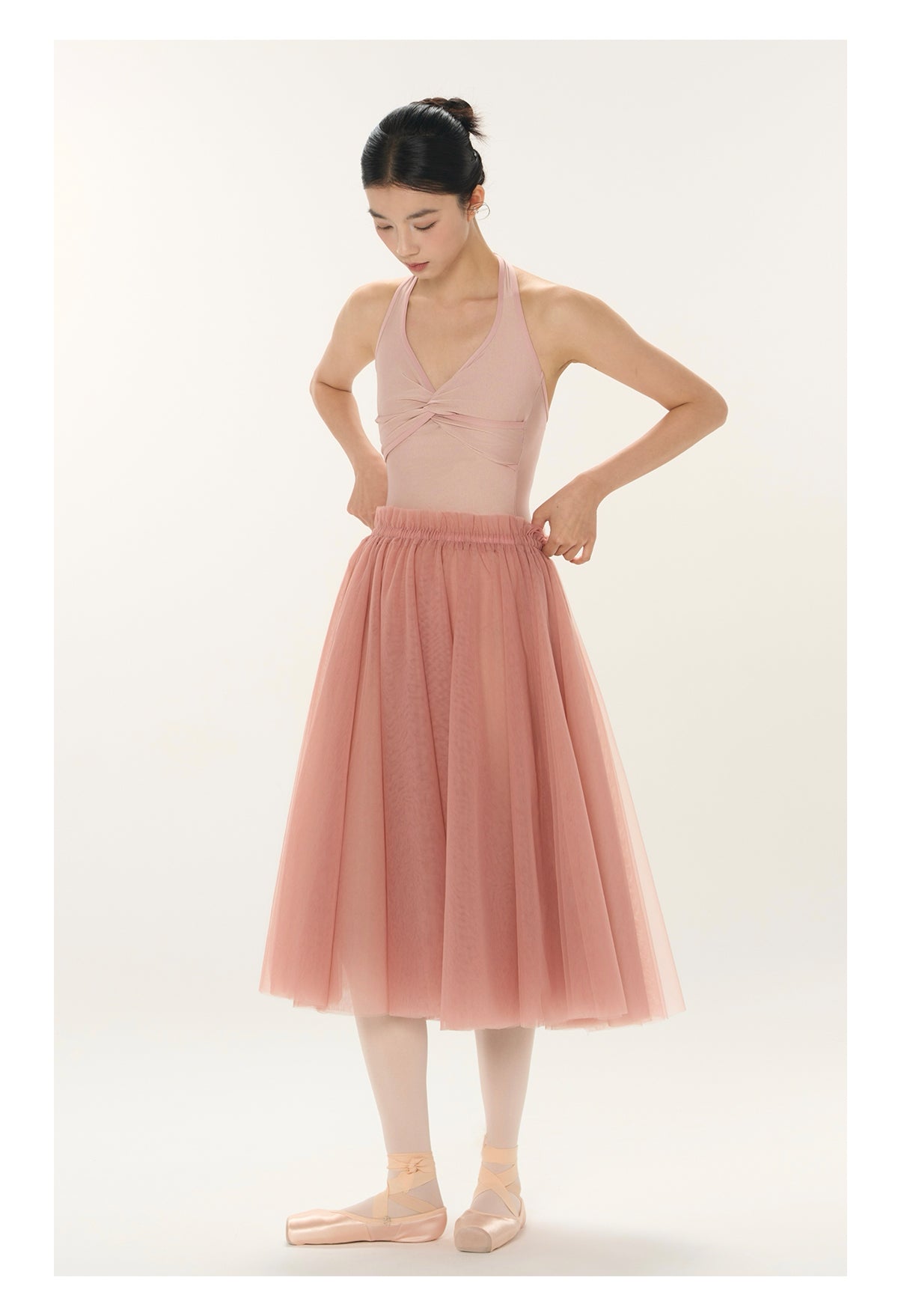 Ballet Leotard | Twist-Front Wrap Halter Leotard
