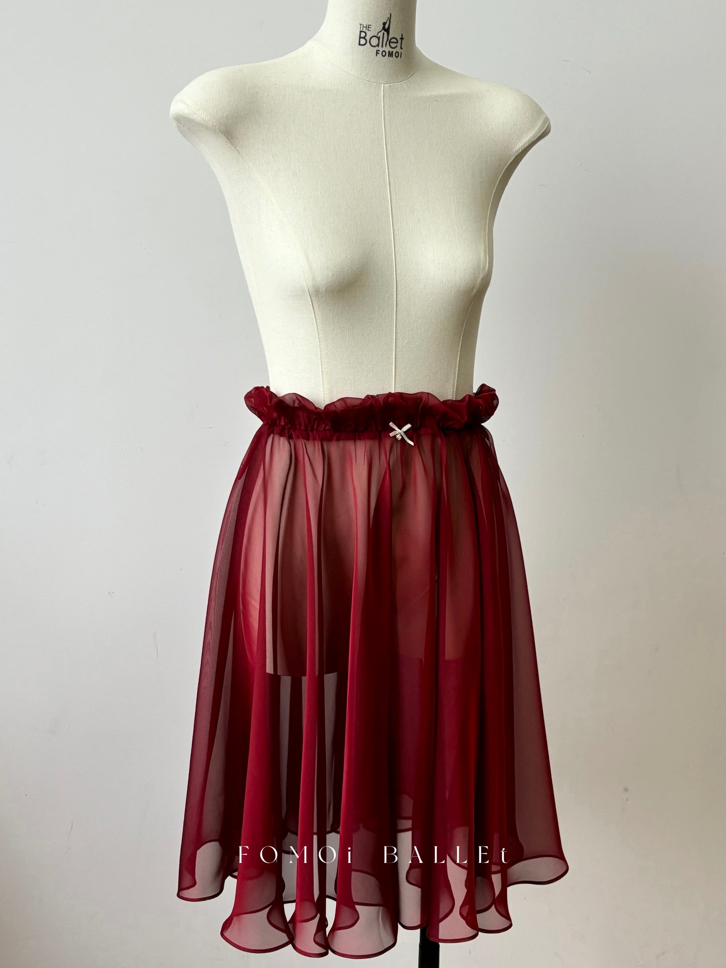 2024f/w 成人Ballet Rehearsal Skirt | Flower Design with Elastic Beam Waist