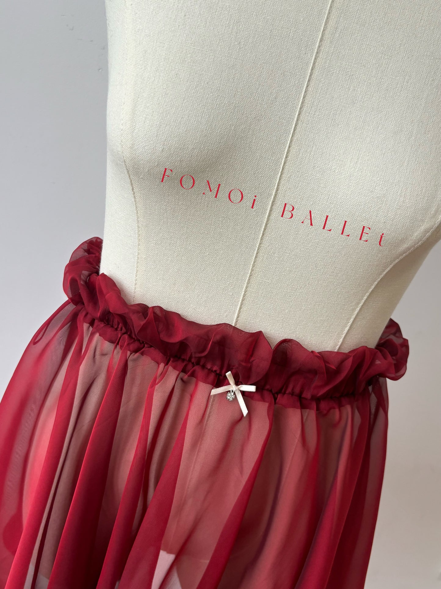 2024f/w 成人Ballet Rehearsal Skirt | Flower Design with Elastic Beam Waist