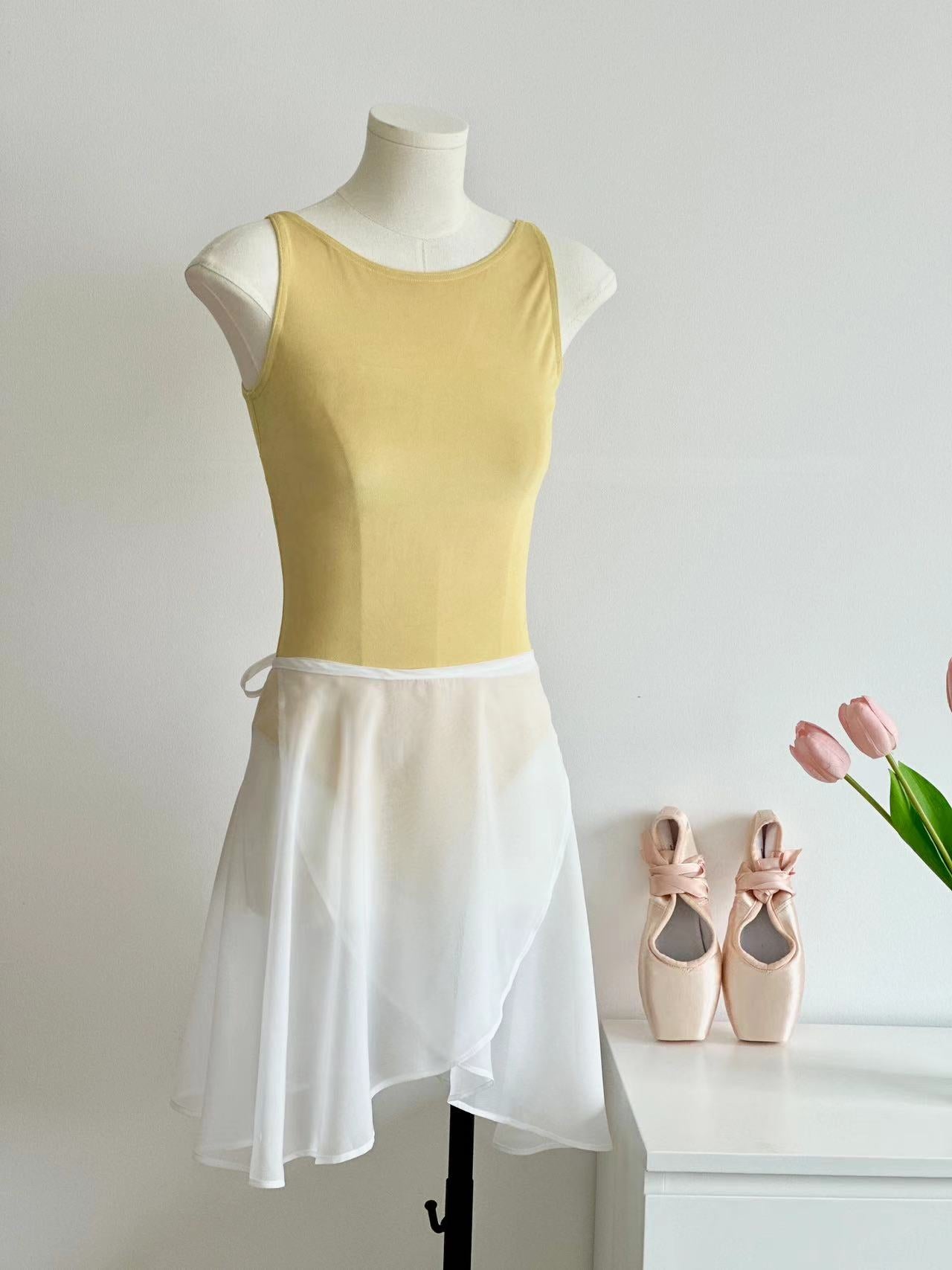 2024s/s 成人 Ballet Leotard｜Classic Velvet Style With Soft Yellow & Blue