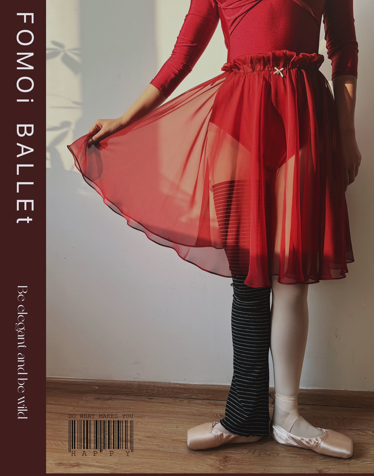 2024f/w 成人Ballet Rehearsal Skirt | Flower Design with Elastic Beam Waist